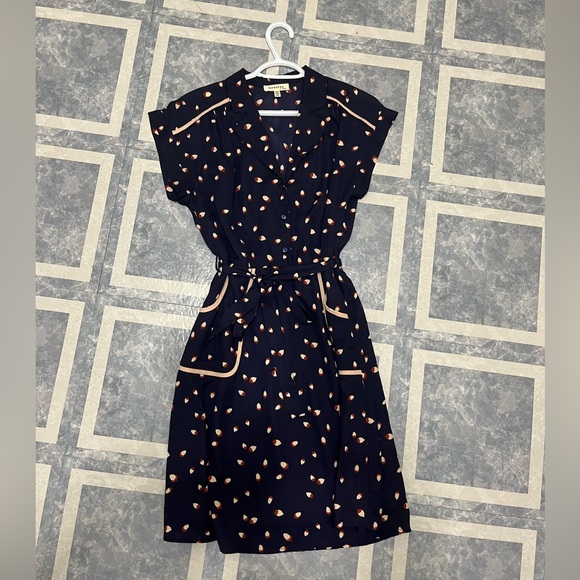 Monteau Tie Front Dress - Picture 1 of 3